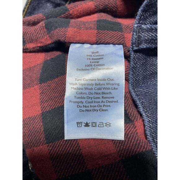 Eddie Bauer Jeans Womens 16 Tall Boyfriend Mid Rise Slim Flannel Lined 16T New - Picture 9 of 16